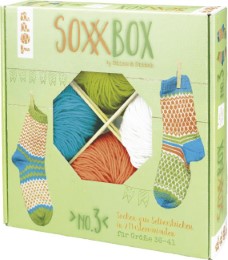 SoxxBox No. 3 - Orange/Türkis/Grün/Weiß