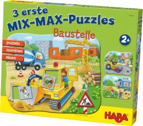 3 erste Mix-Max-Puzzles - Baustelle - Cover