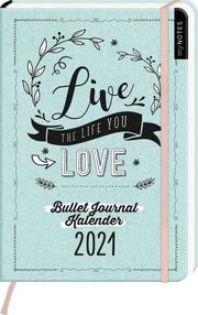 myNOTES Buchkalender 'Live the life you love' - Bullet Journal Kalender 2021 - Cover