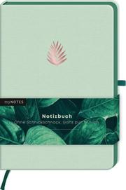 myNOTES Notizbuch - Motiv: Blatt grün