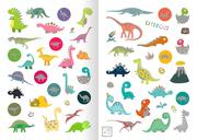 Metallic-Sticker - Dinosaurier - Abbildung 3