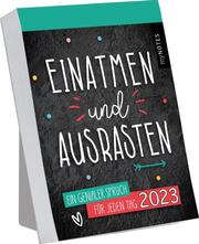 myNOTES Einatmen und Ausrasten 2023 - Cover