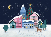 Display Mini-Adventskalender mit Umschlag zum Verschicken mit winterlichen Motiven - Abbildung 3