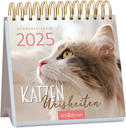 Mini-Wochenkalender Katzenweisheiten 2025 - Cover