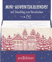 Display Mini-Adventskalender mit Umschlag zum Verschicken WEIHNACHT