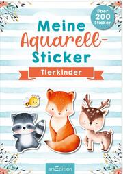 Meine Aquarell-Sticker - Tierkinder