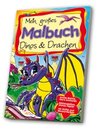 Mein großes Malbuch: Dinos & Drachen
