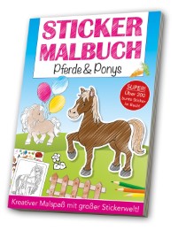 Sticker-Malbuch - Pferde & Ponys - Cover