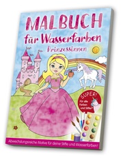Malbuch für Wasserfarben - Prinzessinnen