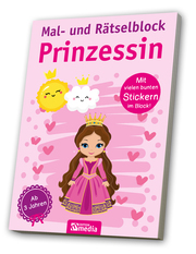 Mal- und Rätselblock Prinzessin - Cover