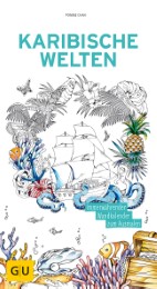 Karibische Welten: Immerwährender Wandkalender zum Ausmalen - Cover