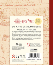 Harry Potter: Die Karte des Rumtreibers - Tagebuch mit Schloss und Leuchtstift - Abbildung 1
