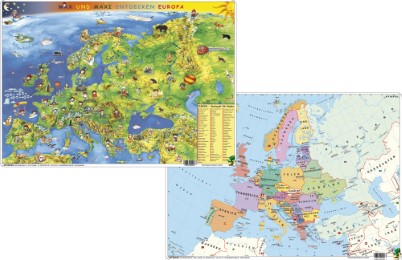 Kindereuropakarte/Staaten Europas