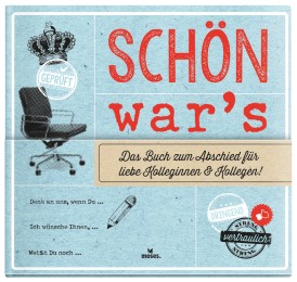 Schön war's - Cover