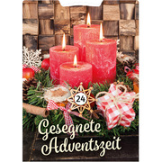 Drehscheibe Gesegnete Adventszeit - Rote Kerzen