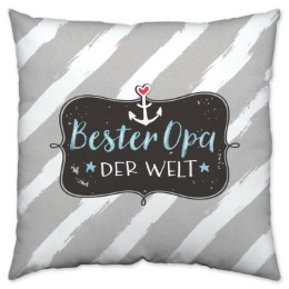Baumwollkissen 'Bester Opa d Welt' - Cover