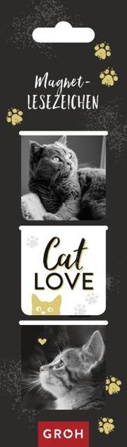 Magnetlesezeichen - Cat love