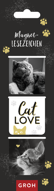 Magnetlesezeichen - Cat love - Illustrationen 1