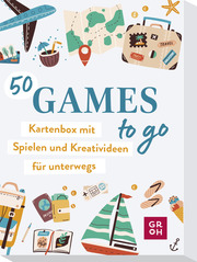 50 Games to go - Kartenbox mit vielen Spielen und Kreativideen für unterwegs - Cover