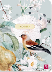 Notizheft Blütenzauber Vogel - Cover