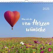 Wandkalender 2025: Was ich dir von Herzen wünsche - Cover