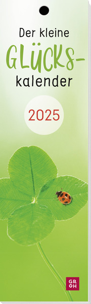 Lesezeichenkalender 2025: Der kleine Glückskalender - Cover