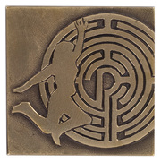Bronzeplakette 'Labyrinth'