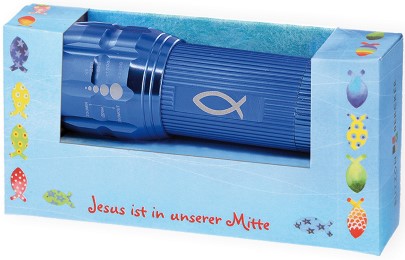 Taschenlampe 'Jesus ist in unserer Mitte'