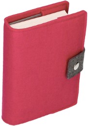 Buch- und Gotteslobhülle Pink/Filz - Cover