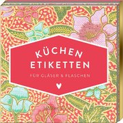 Küchen-Etiketten Pinke Blumen