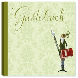 Edel-Gästebuch Mann mit Pinsel - Cover