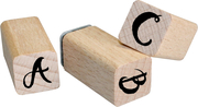 Holzstempel-Set - Alphabet - Abbildung 1