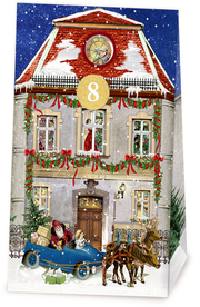24 Adventskalender-Tüten - Nostalgische Weihnachtsstadt - Abbildung 1