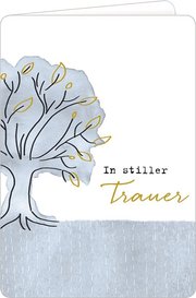 Trauerkarte - In stiller Trauer Baum - Cover