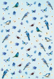Geschenkpapier-Buch Vogel blau - Abbildung 13