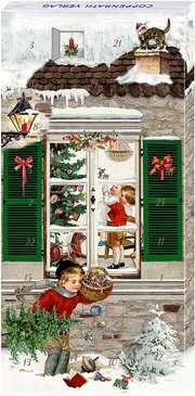 Adventskalender-Schokolade - Weihnachtsfenster