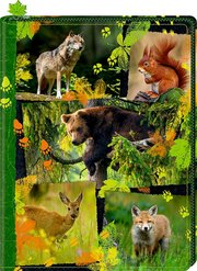Tagebuch mit Reißverschluss - Nature Zoom - Waldtiere