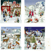 Mini-Adventskalender-Sortiment - Nostalgische Winterwelten - Cover