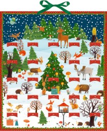 Bunte Winter-Weihnachts-Tierwelt