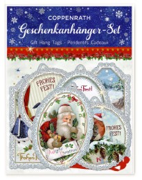 Geschenkanhänger-Set 'Nostalgische Weihnachtszeit'