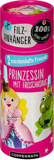 Filzanhänger: Kleine Prinzessin mit Froschkönig - Cover