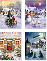 Mini-Adventskalender-Sortiment: In den Weihnachtsstraßen - Cover