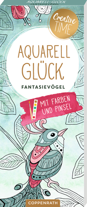 Aquarell-Glück Fantasievögel - Cover