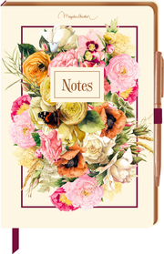 Notizbuch mit Kugelschreiber Blütenzauber