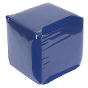 Blanko-Würfel mit Einstecktaschen einfarbig, blau, 15 cm