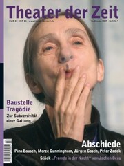 Theater der Zeit - 01. September 2009 - Cover