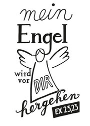 Stempel 'Mein Engel wird vor dir hergehen (Ex 23,23)' - Cover