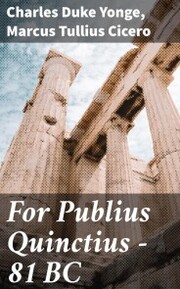 For Publius Quinctius - 81 BC - Cover