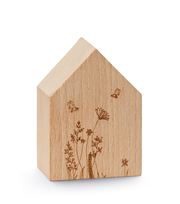 Holzhaus - 2 Bienen und Blumen