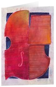 Kunstkarten 'Rote Violine' 5 Stk. - Cover